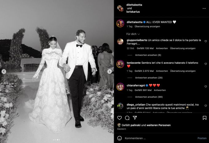Loris Karius mit seiner Diletta. loris karius diletta