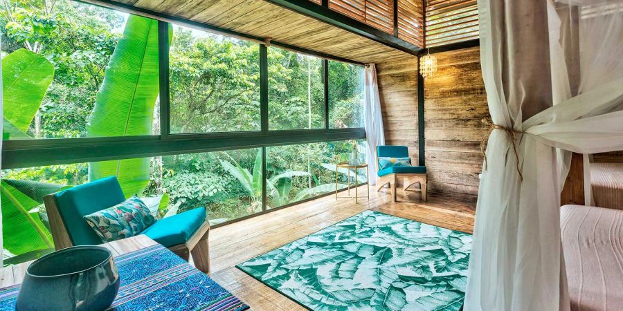 Luxuriös und dennoch umweltfreundlich: Das Dschungel-Hotel schafft den Spagat.