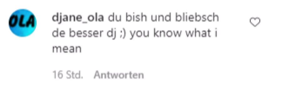 Diese Instagram-Userin war nicht begeistert von Dominique Rinderknechts DJ-Künsten.