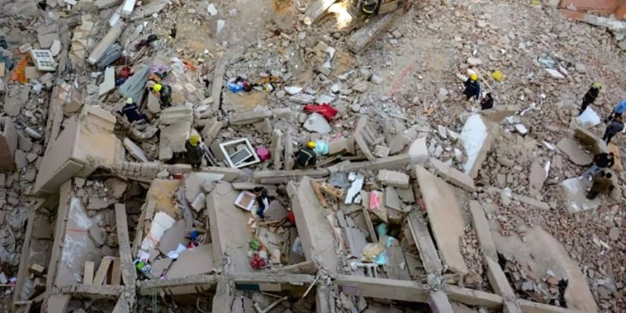 Bei einem starken Beben könnten 100'000 Gebäude einstürzen und Hunderttausende Menschen sterben, besonders in alten, schlecht gebauten Häusern. (Symbolbild)