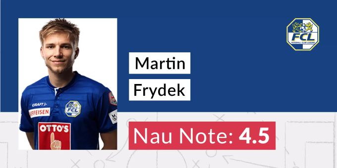 Die Nau.ch-Note für Martin Frydek vom FC Luzern. Martin Frydek
