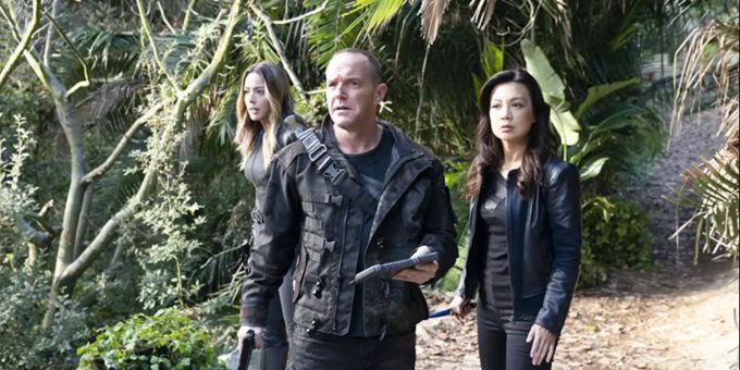 Ming-Na Wen, Clark Gregg und Chloe Bennet in «Agents of S.H.I.E.L.D.» marvel cinematic universe