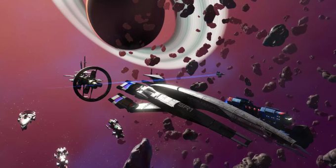 Das Normandy-Raumschiff aus Mass Effect in «No Man's Sky». Mass Effect No Man's Sky