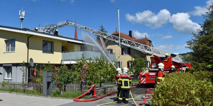 Beim Brand wurde niemand verletzt. Luzerner Polizei