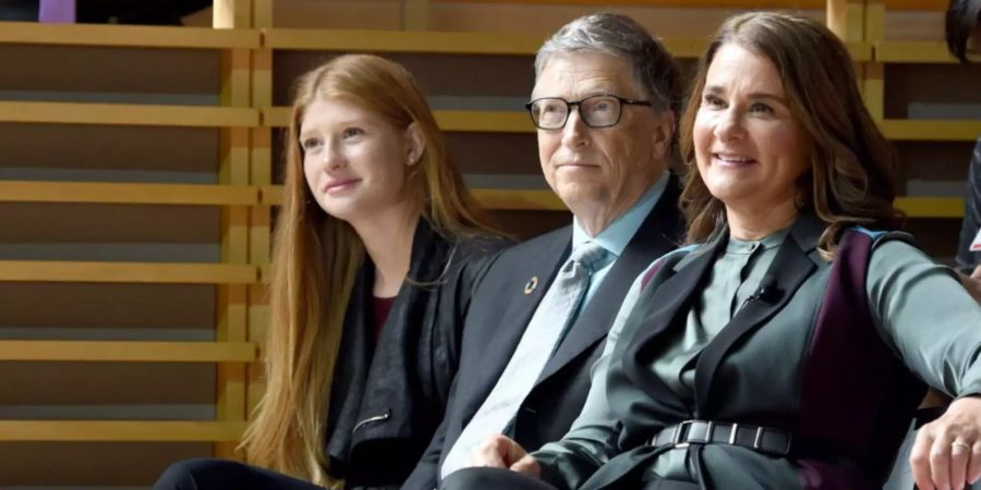 Jennifer Gates und ihre Eltern Bill Gates und Melinda Gates.