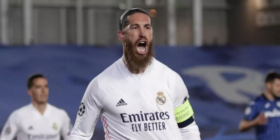 Wurde positiv auf Corona getestet: Real-Kapitän Sergio Ramos. Foto: Bernat Armangue/AP/dpa