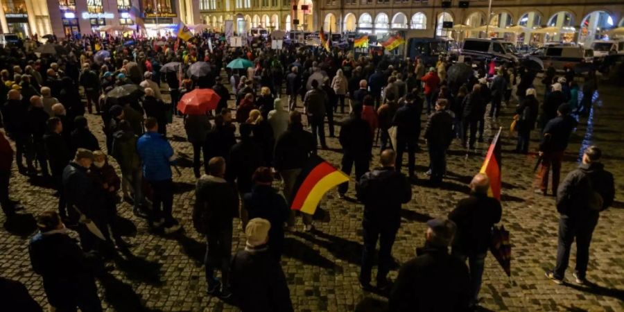 Pegida-Demostration 2020 in Dresden