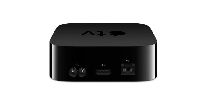 An der aktuellen Version von Apple TV 4K befindet sich lediglich ein Anschluss für HDMI 2.0. Apple TV 4K Anschlüsse