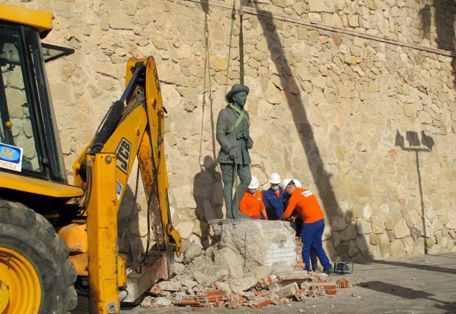 Franco-Statue in Spanien