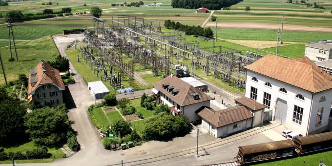 Das Umformerwerk der SBB in Kerzers Umformerwerk SBB Kerzers