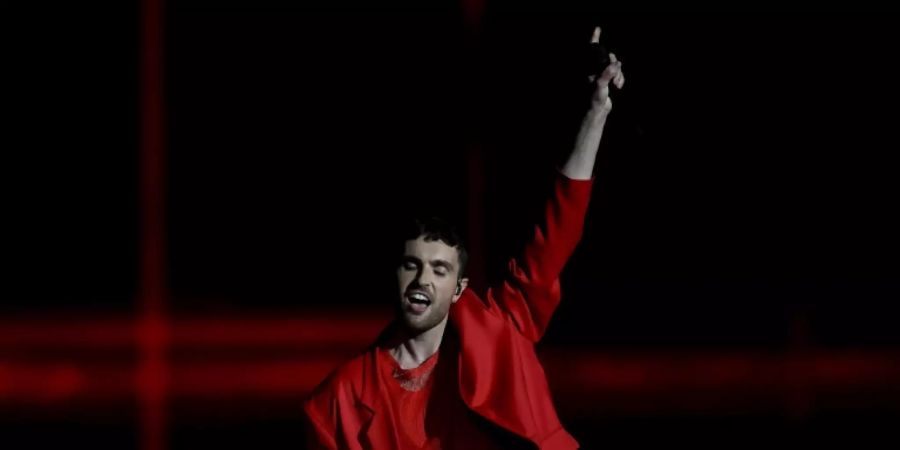 Duncan Laurence bei der Probe am Dienstag