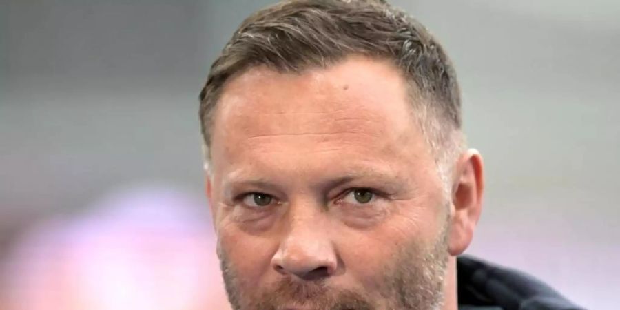 Hertha-Trainer Pal Dardai: «Wir dürfen uns nicht Unruhe reinreden lassen. Wir sind die Berliner.». Foto: Soeren Stache/dpa-Zentralbild POOL/dpa