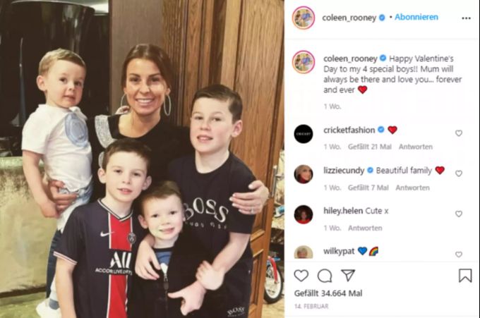 Coleen Rooney ist vierfache Mutter. Coleen Rooney