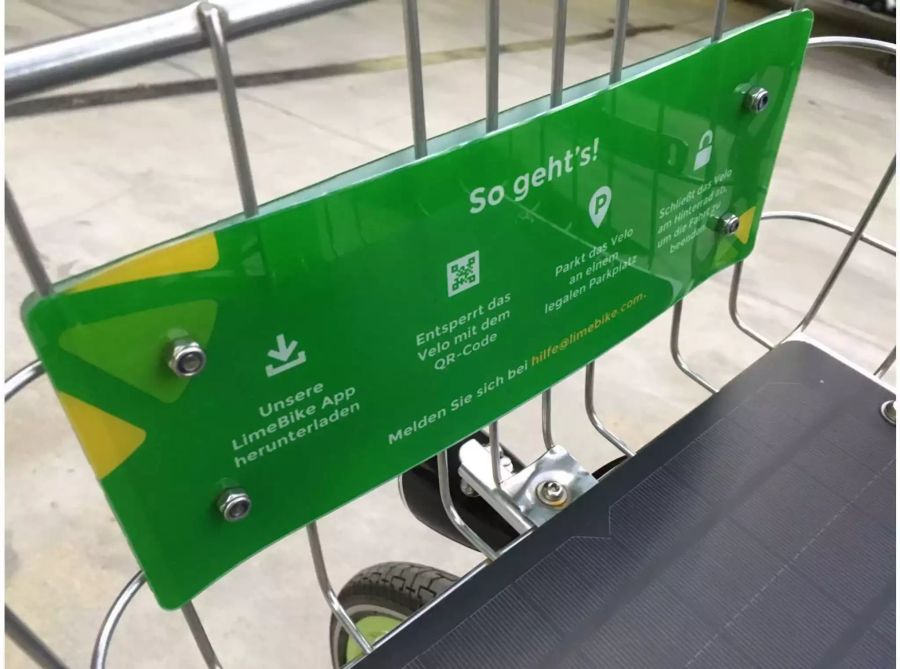 «LimeBike» ist neu in Zürich.