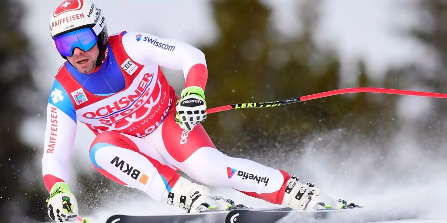 Beat Feuz auf der Strecke in Lake Louise (CAN).