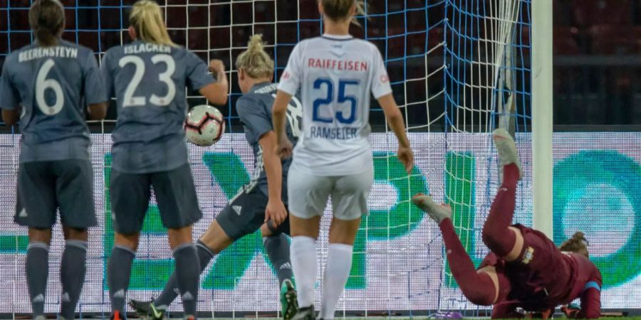 Die FCZ Frauen kassieren gegen Bayern München ein Tor.