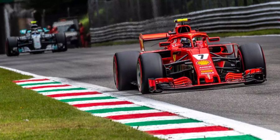 Ferrari-Fahrer Kimi Räikkönen beim GP von Italien in Monza am letzten Wochenende.