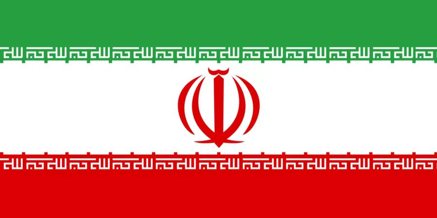 Die Flagge der Islamischen Republik Iran.