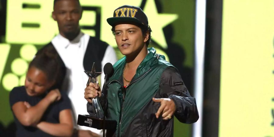 Bruno Mars bei der Verleihung des BET-Preises in Los Angeles.