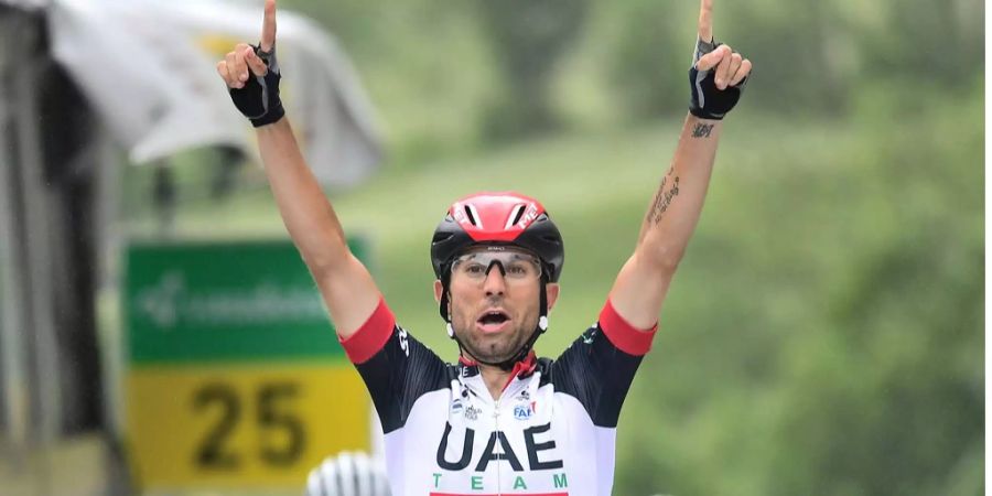 Der Italiener Diego Ulissi gewinnt die 5. Etappe der diesjährigen Tour de Suisse.