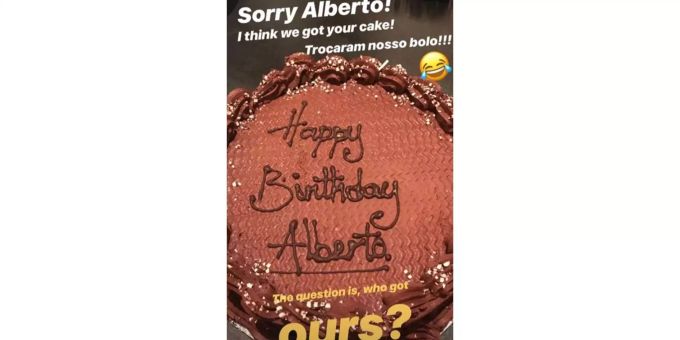 Gisele Bündchen nahm die Kuchen-Verwechslung mit Humor. Gisele Bündchen nahm die Kuchen-Verwechslung mit Humor.