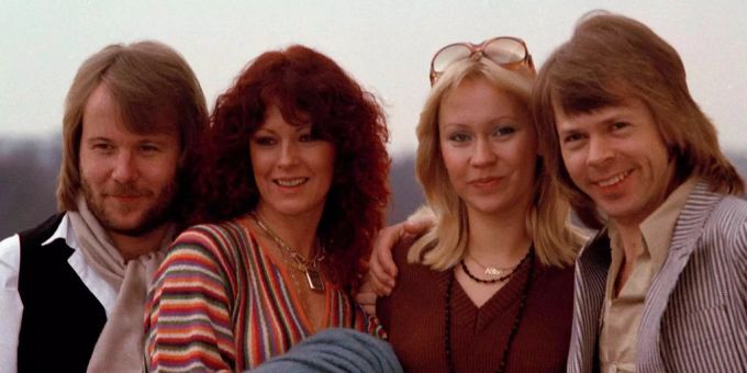 Die schwedische Popgruppe ABBA schaffte mit ihrem Sieg beim Eurovision Song Contest 1974 den internationalen Durchbruch. abba esc