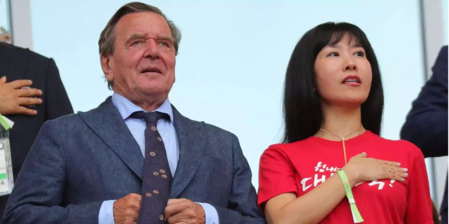 Bei dem Spiel Deutschland – Südkorea am 27. Juni in Russland schauten sie zu: da war das Paar seit knapp zwei Monaten verheiratet.