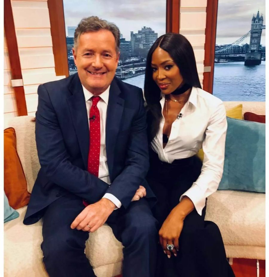 Piers Morgan (hier mit Topmodel Naomi Campbell) hat eine klare Meinung von Feminismus.