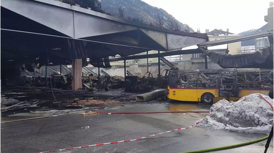 Ein Bild der Zerstörung in Chur.