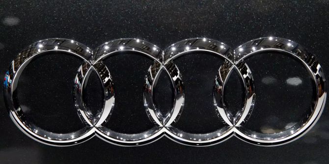 Die vier Ringe von Audi.