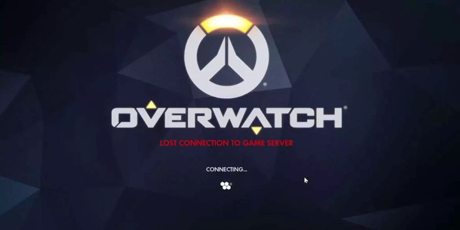 Das offizielle Logo von Overwatch vor einem schwarzen Hintergrund.