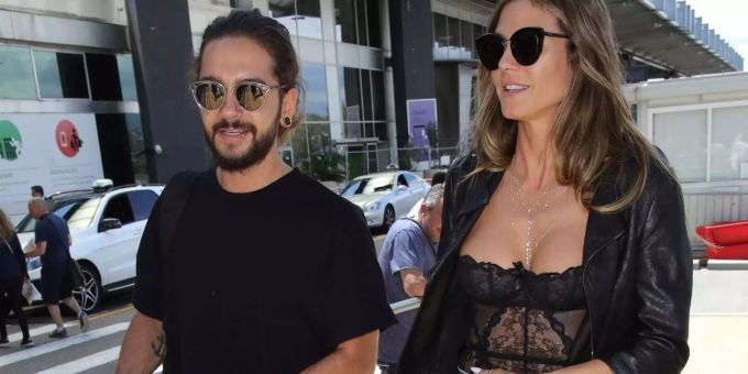 Dessous-Show mit Lover in Nizza - Klum ist gut drauf - und drunter
