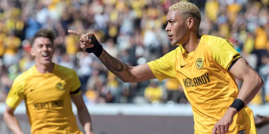 Guillaume Hoarau (r.) erzielte bislang 14 Tore in dieser Saison.