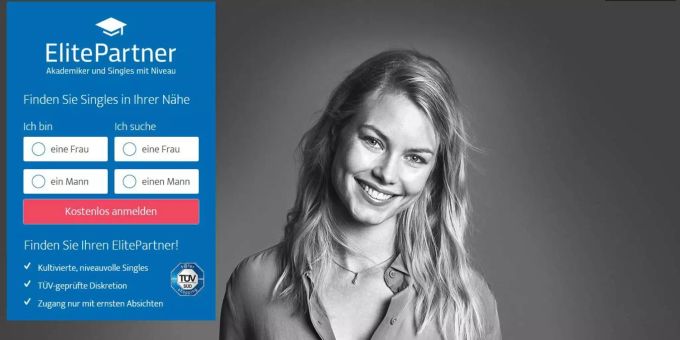 So sieht die Werbung bei anderen Dating-Plattformen, etwa Elitepartner, aus. SRF Dating-Plattform