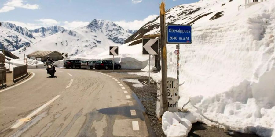 Der Furka- und der Oberalppass sind für den Zugverkehr momentan gesperrt.