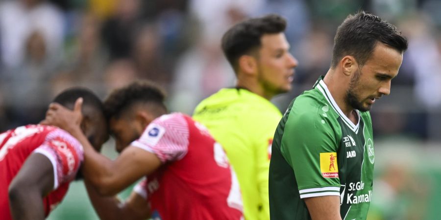 Der FC St. Gallen und Jérémy Guillemenot kommen gegen Sion nicht auf Touren.