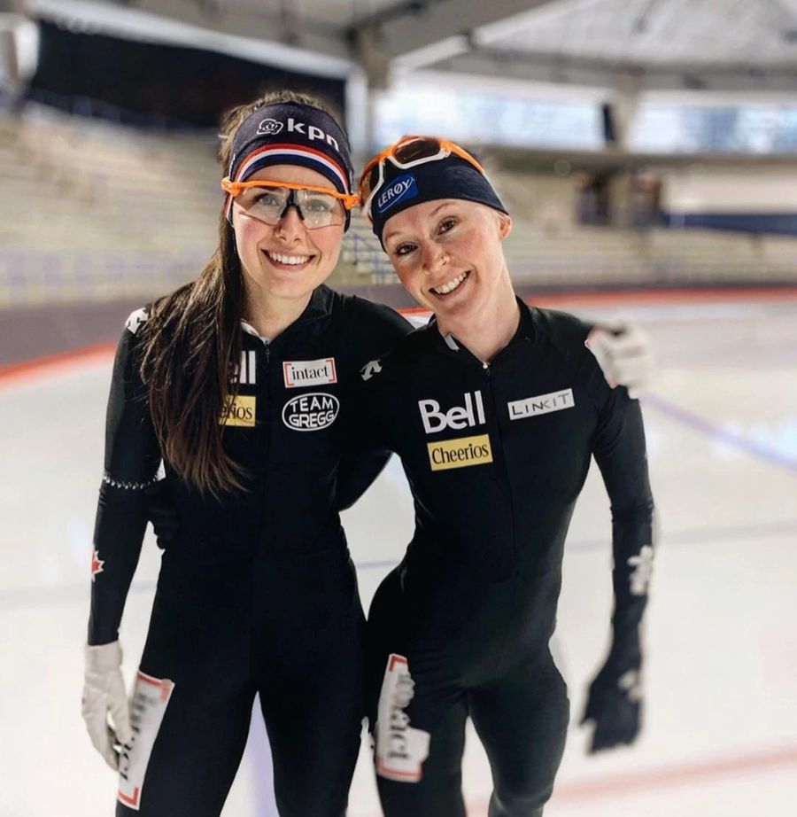 Alexandra Ianculescu (l.) mit der Norwegerin Rikke Emilie Jeppsson.