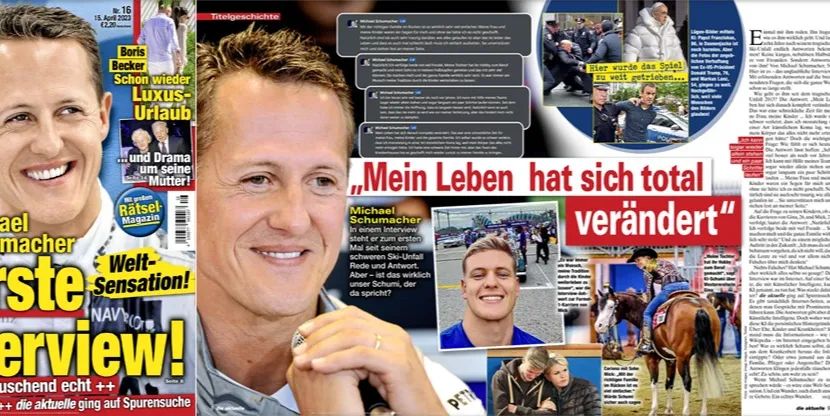 Erstellt mit KI: Die Aktuelle täuscht Interview mit Michael Schumacher  vor - Medien -  › Etat