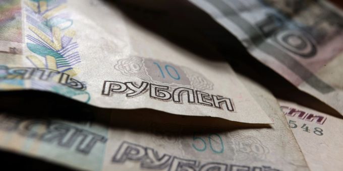 Rubel-Banknoten. Rubel