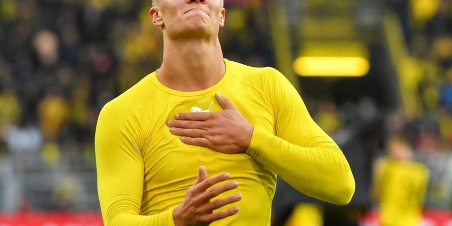 Prognostiziert bald zurück zu sein: Star-Stürmer Erling Haaland vom BVB. Foto: Bernd Thissen/dpa