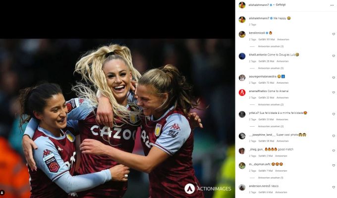 Alisha Lehmann bejubelt ihren Treffer am Wochenende. Alisha Lehmann