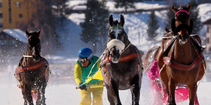 White Turf St. Moritz 2022 – 114 Jahre Internationale Pferderennen auf Schnee.