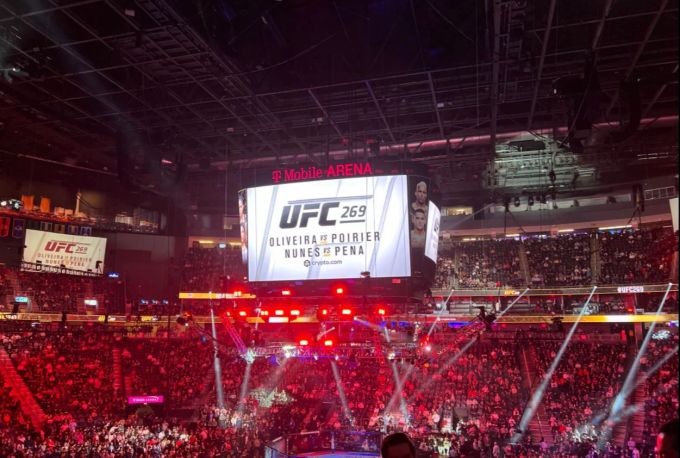 Der UFC-Kampf in Las Vegas. good news