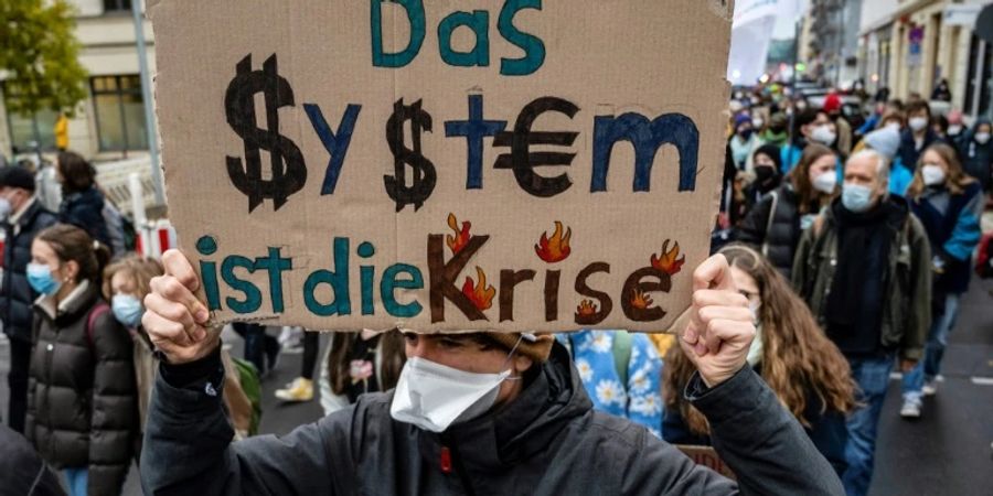 Demonstrant bei einer früheren Demonstration