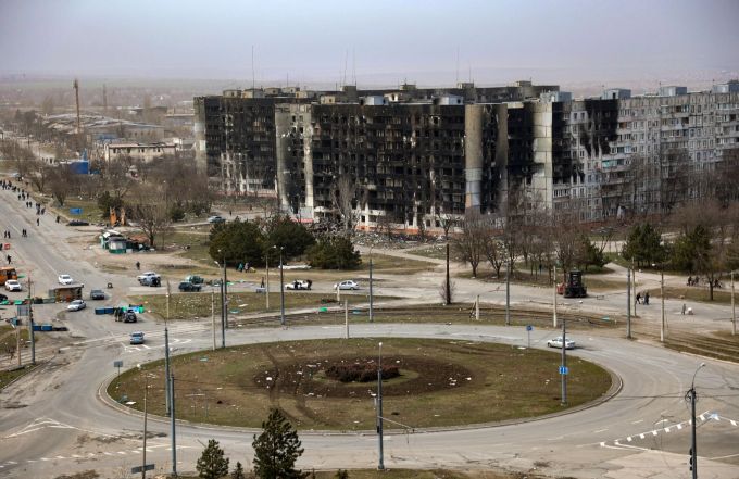 Die ostukrainische Stadt Mariupol steht seit Wochen immer wieder unter Beschuss. Mariupol