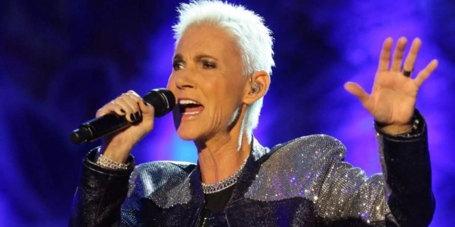 Die Roxette-Sängerin Marie Fredriksson (2012). Foto: Mircea Rosca/epa/dpa