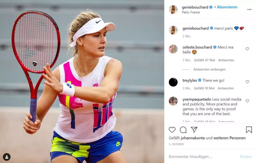 2014 war Eugenie Bouchard noch die Nummer fünf der Welt. Heute rangiert sie nur noch auf Weltranglistenplatz 139.