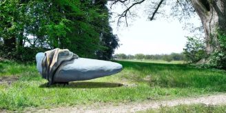 Gemeinde - Einweihung «Findling schwebend!» am Schrofen