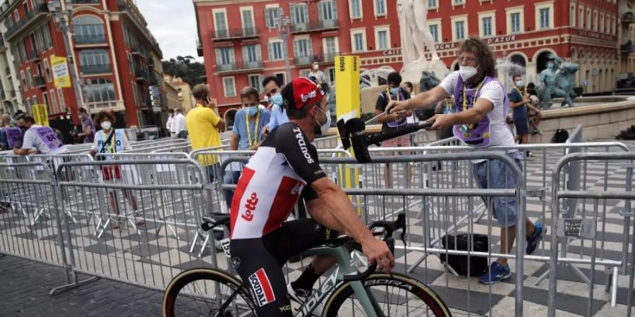 Für John Degenkolb ist die Tour de France beendet. Foto: Christophe Ena/AP/dpa