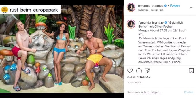 Oliver Pocher, Fernanda Brandão und Tobi Wegener oliver pocher
